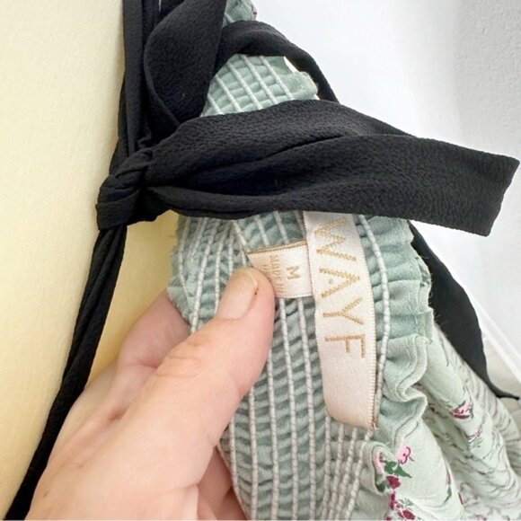 Wayf Longline Floral Print Halter Maxi Dress Size M - Picture 10 of 11